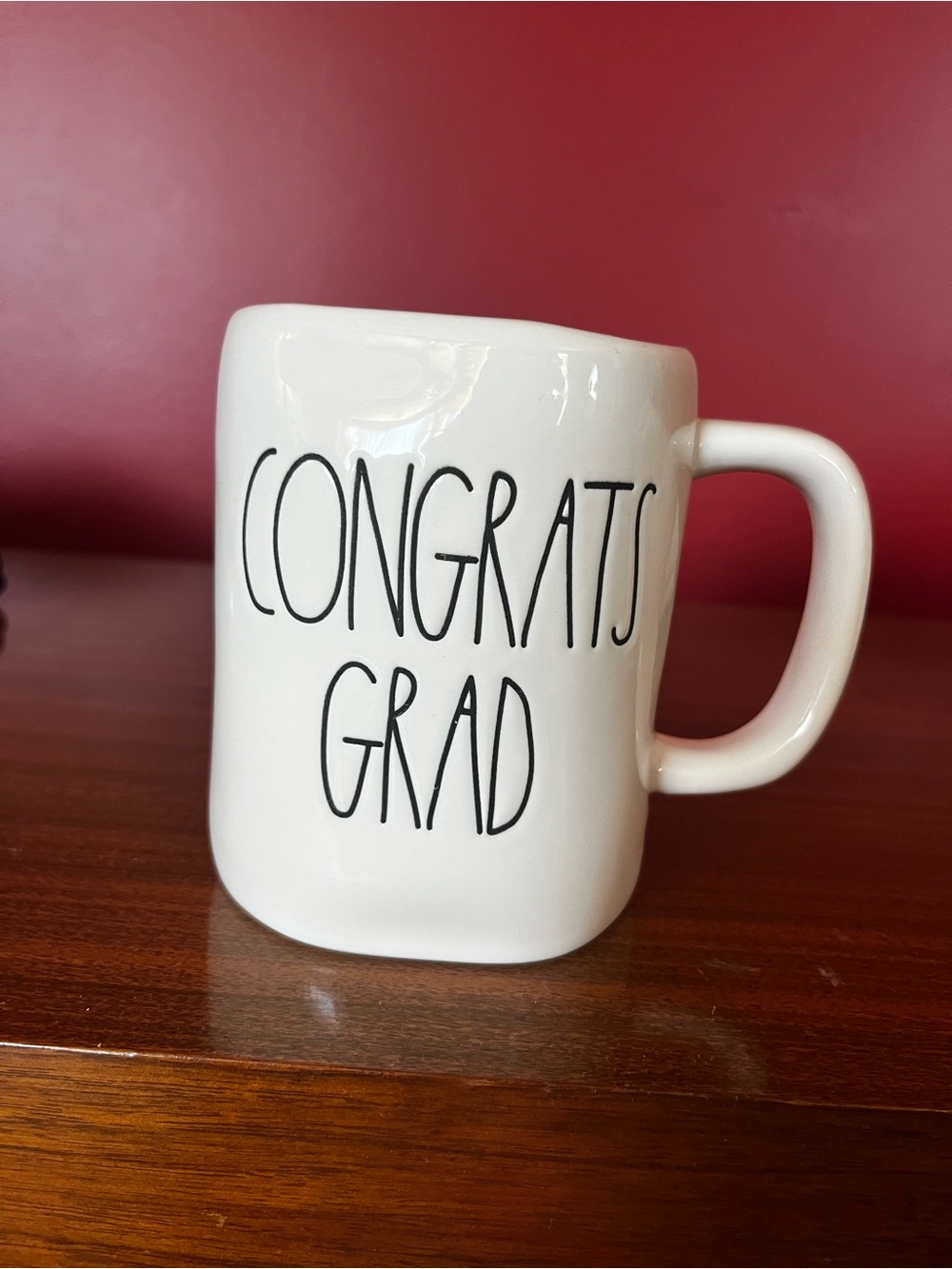 New Rae Dunn White "Congrats Grad" Mug